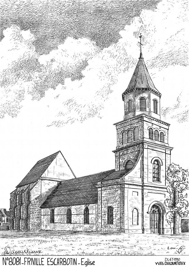 N 80081 - FRIVILLE ESCARBOTIN - église